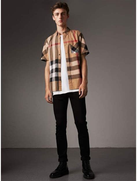 burberry shirt outfit ideas men|burberry casual shirts.